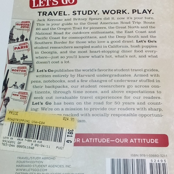 2/$15 Let's Go Roadtripping USA Student Travel Guide Paperback Fourth Edition - Picture 3 of 7